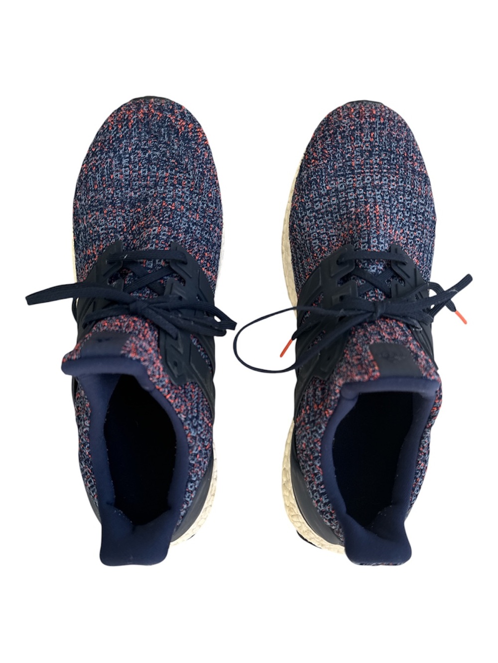 adidas Men's Knit Athletic Shoes in Navy and Red